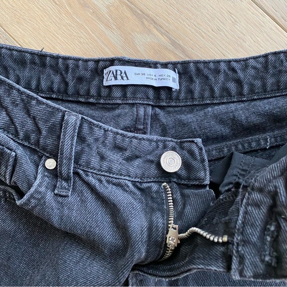 Zara Straight Mom Jeans | Wide leg 90s style - Picture 3 of 7